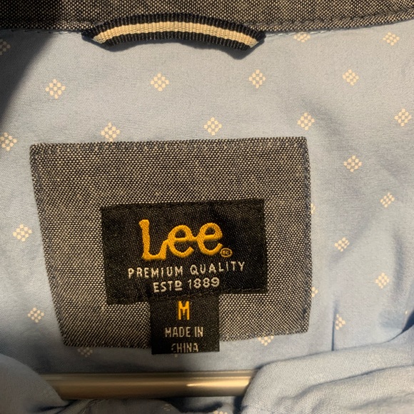 Blue Lee Brand Short Sleeve Button Down - Picture 2 of 2